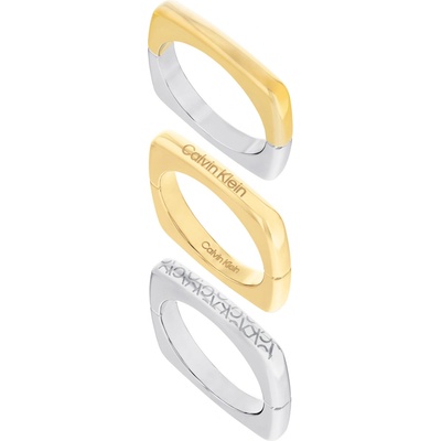 Calvin Klein Stylová sada ocelových prstenů 35000512