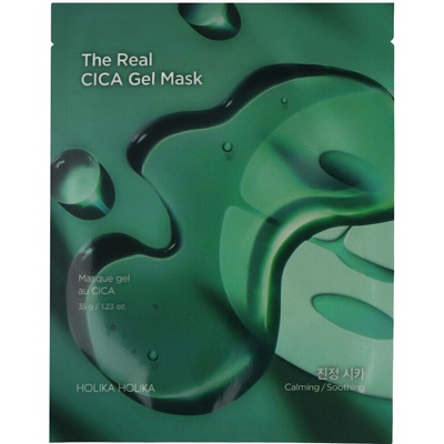 Holika Holika The Real Gel Mask CICA Celonočná hĺbkovo upokojujúca maska 35 g