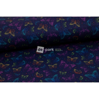 de-park Zimní softshell 10/3 - Duhoví motýlci