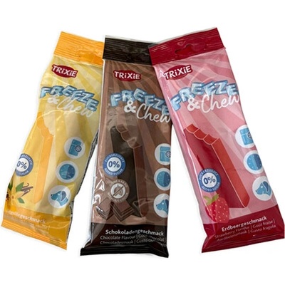 TRIXIE Freeze & Chew Bar čokoláda vanilka jahoda 65 g