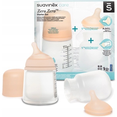 Suavinex antikoliková lahvička Zero AU bílá 180ml