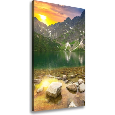 Vertikálny foto obraz na plátne Morské oko Tatry 50x100 cm