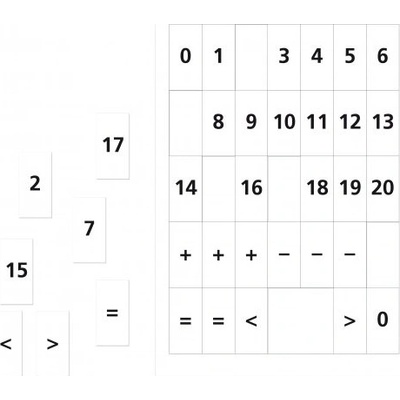 Matematika se Čtyřlístkem 1ročník sada příloh Číslice Fraus