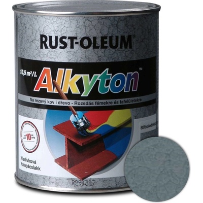 Alkyton kladivková šedá 5l - samozákladový email na kov, drevo a betón