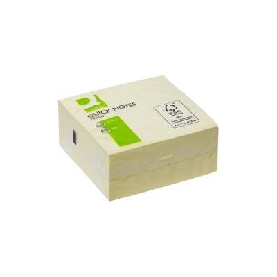 Q-CONNECT Bloček kocka Q-CONNECT 76x76mm 400l žltá (QC001346)