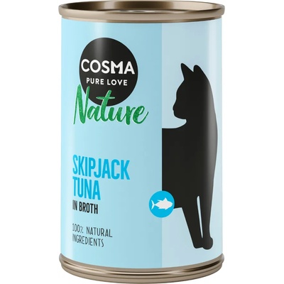 Cosma 6х140г Cosma Nature, консервирана храна за котки - ивчест тунeц