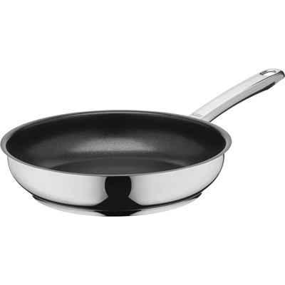 Silit Calabria frying pan 24 cm induction, coated stainless steel pan, stainless steel handle, non-stick coating, oven safe up to 260 degrees, suitable for all stoves, for gentle roasting - 2110301769