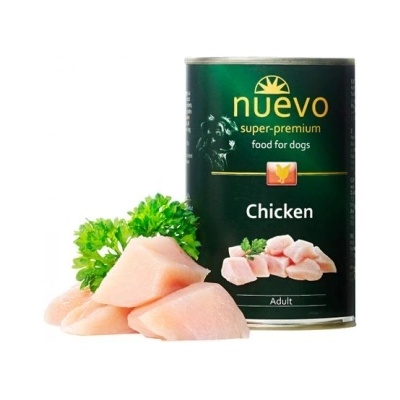 nuevo Dog Chicken - Консервирана храна за израснали кучета с пилешко месо, 400 гр