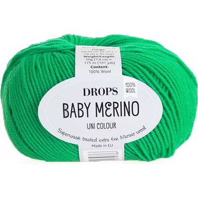 Příze DROPS Baby merino uni color 31- zelená