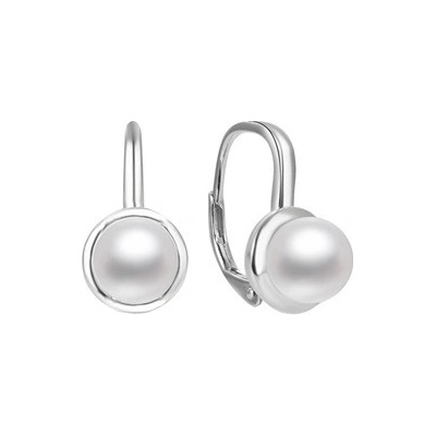 Nubis stříbrné perlové náušnice NB-3059