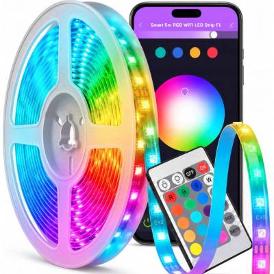 Smart 12V 40LED/m IP65 24W RGB NOUS F1 5m WiFi Tuya