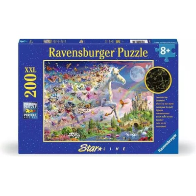 Ravensburger Svítící XXL Motýlí jednorožec 200 dielov