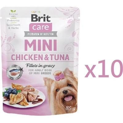 Brit Care Mini Chicken & Tune fillets in gravy 10 x 85 g