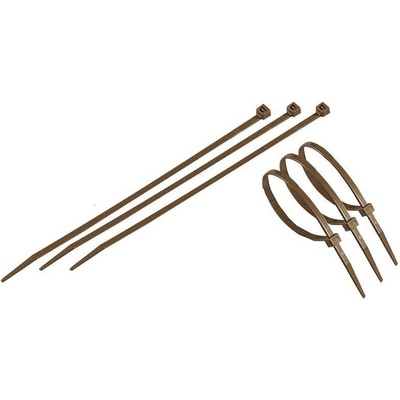 TENAX Utahovací pásek 20 cm (50 kusů) - hnědá
