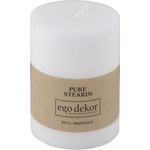 Ego dekor Бяла приятелска свещ, време на горене 37 ч. Eco - Eco candles by Ego dekor (ZBC-3771040)