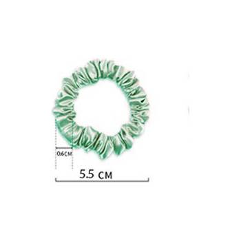 Různobarevné gumičky do vlasů 1 ks, WHITE ORCHID Barva hedvábí: Světle zelená