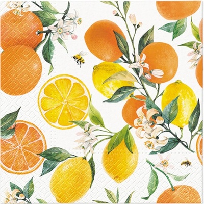 PAW Ubrousky L Citrus with bees 33x33cm