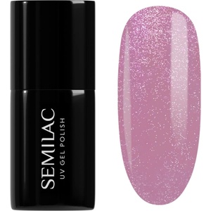 Semilac UV Hybrid Shimmer гел лак за нокти цвят 319 Shimmer Dust Pink 7ml
