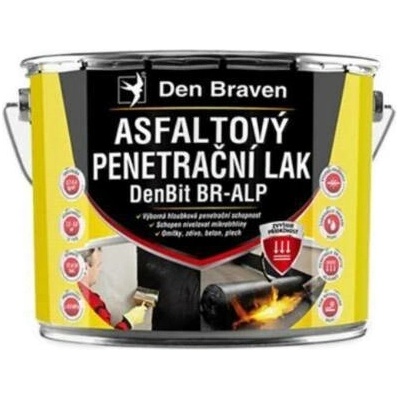 DEBBEX by Den Braven Lak penetrační asfaltový DenBit BR-ALP, 19kg Balení: 9 kg, Typ obalu: plechovka