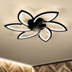 Brilagi LED осветително тяло с вентилатор, 50W, 230V, 3000-6500K, черно+DO (BG1614)