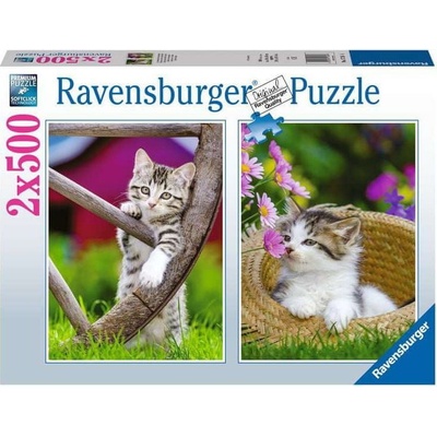 RAVENSBURGER Koťata na venkově 2x500 dílků
