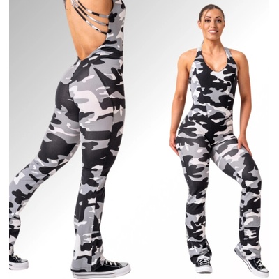 Nebbia tvarujúci flared overal Own the gym 397 white camo