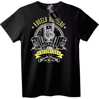 NOONEBRAND Тениска Рокър дядо - S, Black