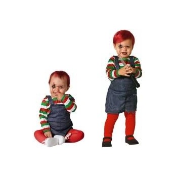 BigBuy Carnival Маскировъчен костюм за бебета Окървавена кукла Halloween Размер 12-24 месеца