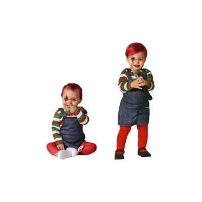 BigBuy Carnival Маскировъчен костюм за бебета Окървавена кукла Halloween Размер 12-24 месеца