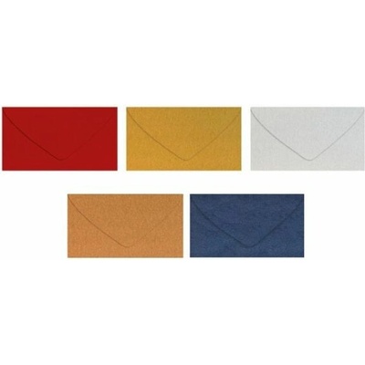 Dopisní obálka metallic mini 70x105mm - mix barev