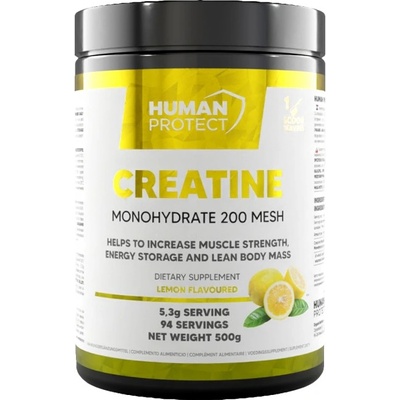 Human Protect Creatine Monohydrate Powder [500 грама] Лимон