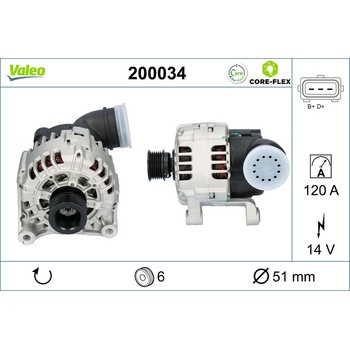 Alternátor VALEO 200034