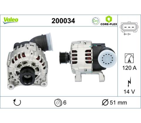 Alternátor VALEO 200034