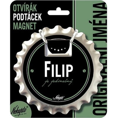 Nekupto Otvírák na pivo, podtácek - Filip V.I.P. NKQ