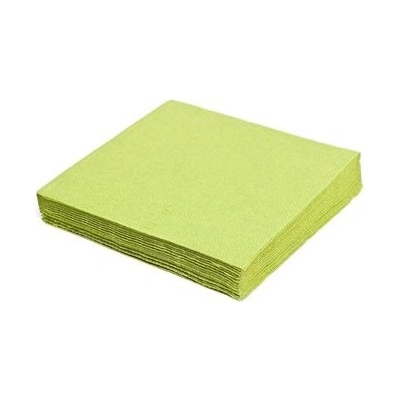 Sahm Ubrousek 2V žlutozelený 250ks/bal 100010453 24x24cm