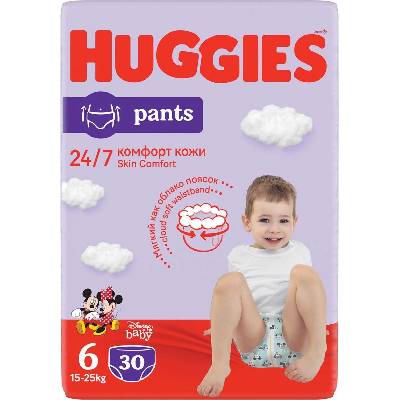 Huggies Пелени гащи Huggies -Размер 6, 15-25 kg, 30 броя (5029053564449)