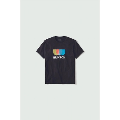 Brixton tričko Alton Stripe S/S Stt Black