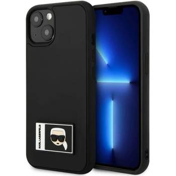 KARL LAGERFELD Кейс Karl Lagerfeld KLHCP13S3DKPK за iPhone 13 mini 5, 4"", черен / черен, твърд, Ikonik Patch (KXG0036778)