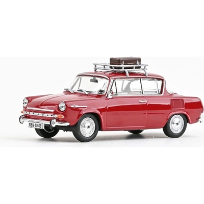 Abrex Škoda 1100MBX 1969 Red Ruby 1:43