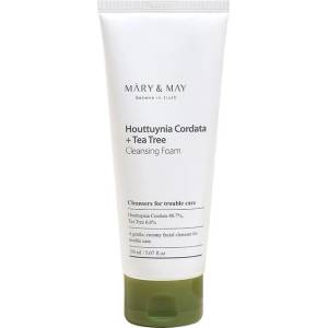 Mary & May Houttuynia Cordata + Tea Tree Cleansing Foam Почистваща пяна за лице с хутиния и чаено дърво 150 ml