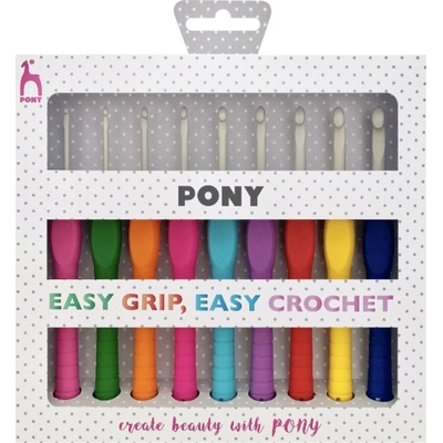 Sada háčků Pony Easy Grip 9 ks