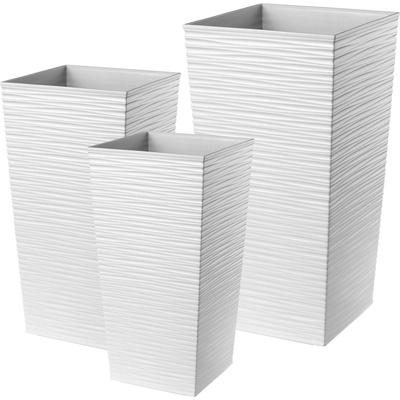 Kadax Květináč 29 x 29 x 57 cm plast bílý