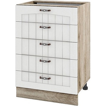 ИРИМ Долен кухненски шкаф Сити АРФ-Бяло фладер-04-29 60 см