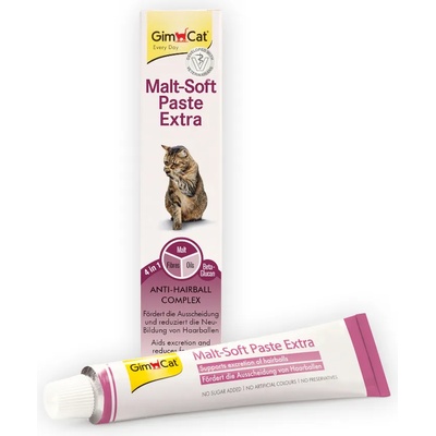 GimCat 50г GimCat Malt-Soft Extra паста за котки крещу космени топки