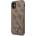 GUESS Гръб Guess 4G Saffiano Double Card Case за iPhone 11 - Кафяв (3666339050115)