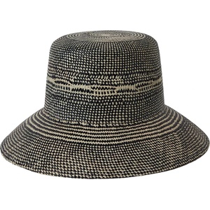 Brixton Дамска шапка Brixton Women's Lopez Panama Straw Bucket Hat - Catalina Sand / Black (904-3705-0112)