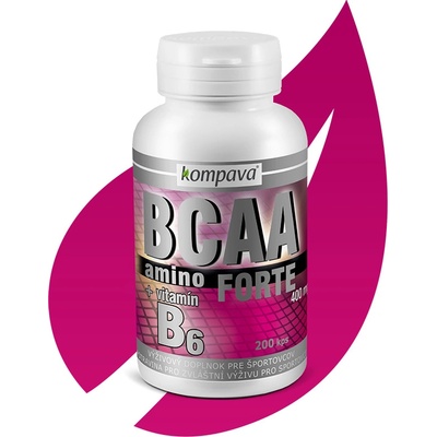KOMPAVA Amino BCAA Forte 2:1:1 400 200 kapslí