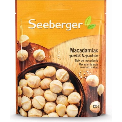 Seeberger Sušené pražené a solené jadrá makadamových orechov 125 g