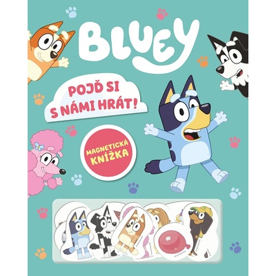 Bluey - Magnetická knížka - Pojď si s námi hrát!