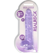 Realrock gélové dildo s prísavkou 22 cm fialové